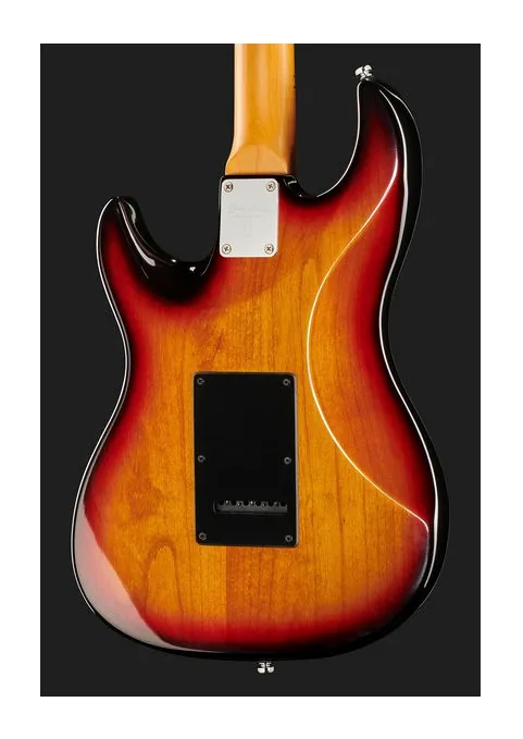 Larry Carlton S5 3-Tone Sunburst, manico e tastiera visti di lato