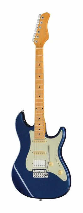 Larry Carlton S5 HSS Dark Navy in primo piano frontale