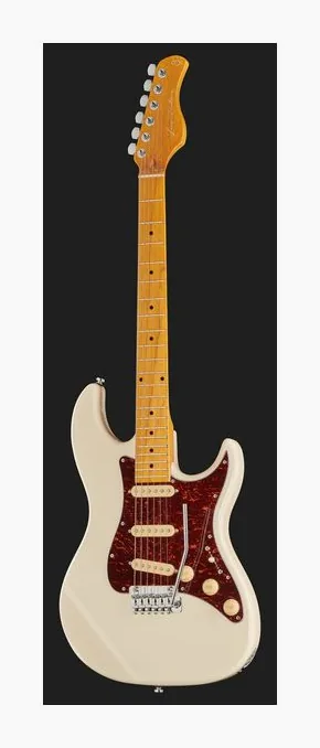 Larry Carlton S5 Olympic White, curve del body viste dall'alto