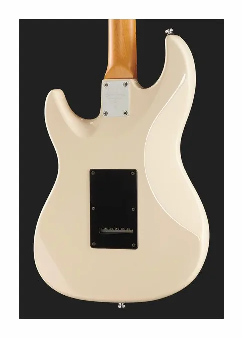 Larry Carlton S5 Olympic White, pickup e manopole dei controlli
