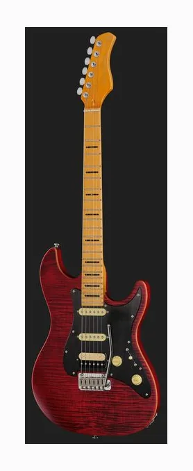Larry Carlton S7 FM See Thru Red New Gen, vista posteriore del corpo