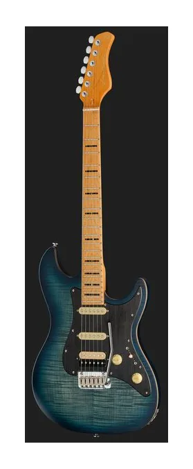 Larry Carlton S7 FM See Trans Blue New Gen, pickup e manopole dei controlli