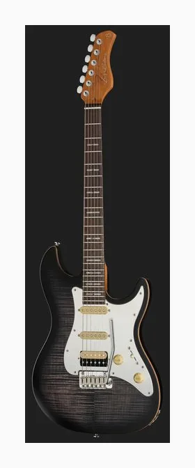Larry Carlton S7 FM Trans Black New Gen, selettore pickup e jack di uscita