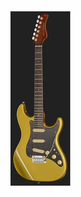 Larry Carlton S7 Metallic Gold New Gen, corpo e verniciatura in primo piano