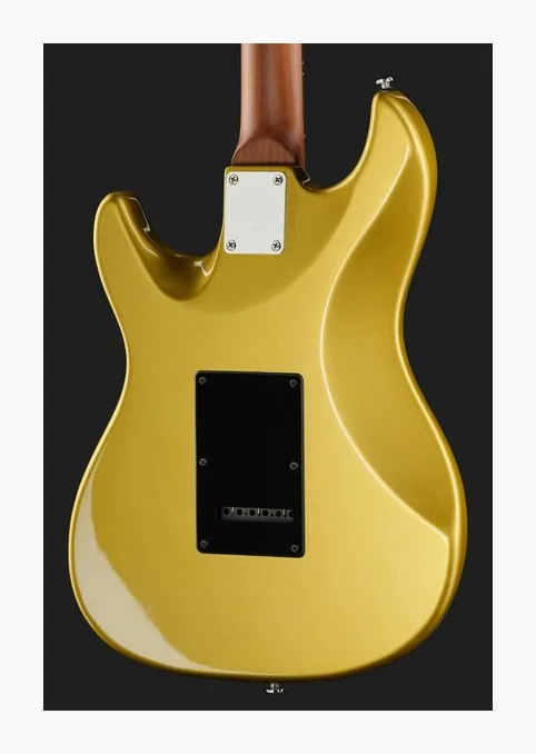 Larry Carlton S7 Metallic Gold New Gen, pickup e manopole dei controlli