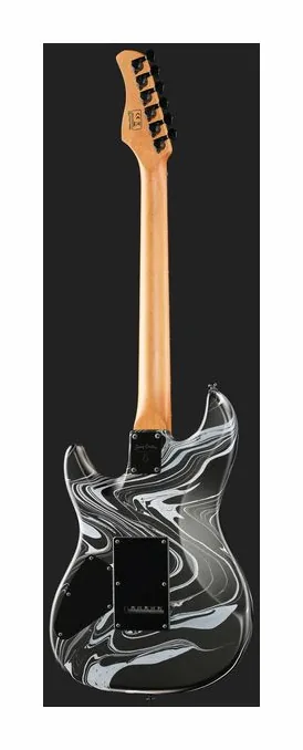 Larry Carlton S7 SW Black Swirl, profilo laterale del corpo