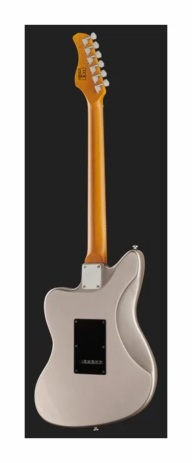 Larry Carlton J3 Silver, paletta con meccaniche e logo