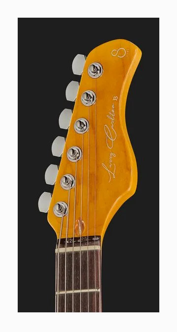 Larry Carlton J3 Silver, manico e tastiera visti di lato