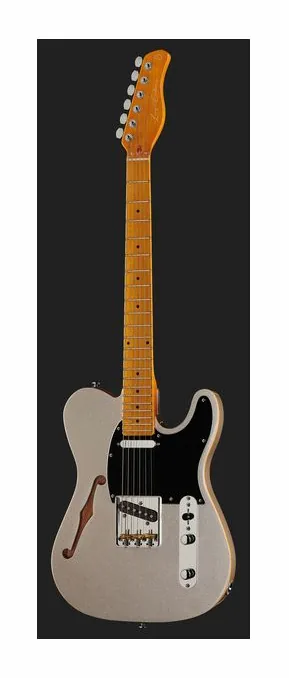 Larry Carlton T7TV Silver, pickup e manopole dei controlli