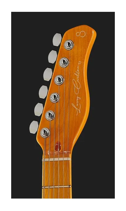 Larry Carlton T7TV Silver, corpo e verniciatura in primo piano