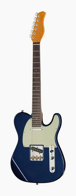 Larry Carlton T7 Dark Navy New Gen inquadrato di fronte su sfondo neutro