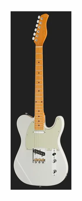 Larry Carlton T7 White New Gen, paletta con meccaniche e logo