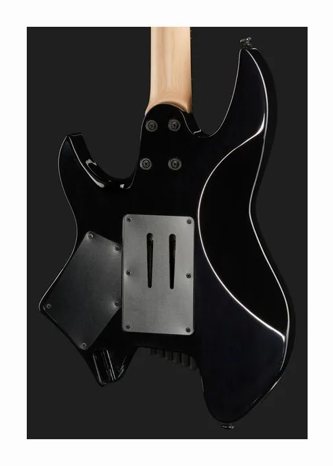 Larry Carlton X6 Headless 6 Trans Black, profilo laterale del corpo