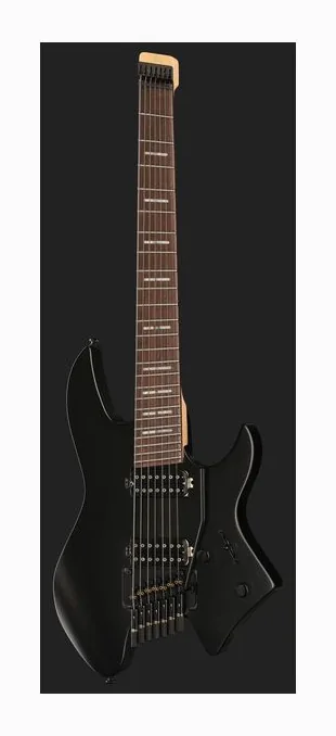 Larry Carlton X6 Headless 7 Black Satin, capotasto e prime posizioni della tastiera