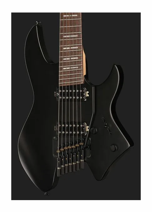 Larry Carlton X6 Headless 7 Black Satin, capotasto e prime posizioni della tastiera