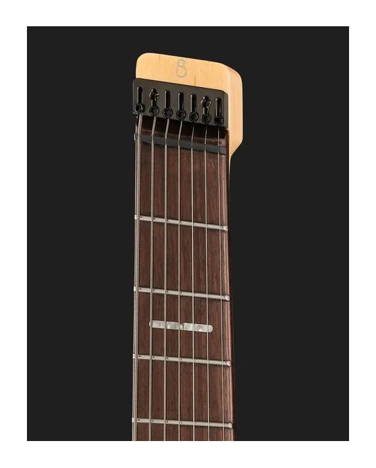 Larry Carlton X6 Headless 7 Black Satin, profilo laterale del corpo