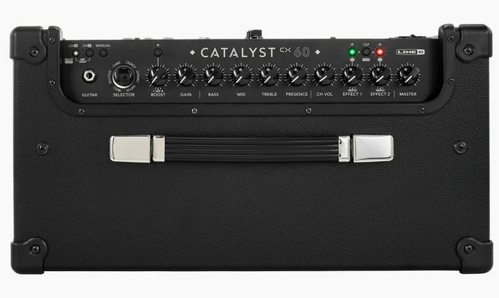 Line6 Catalyst CX 60, vista dall'alto della testata