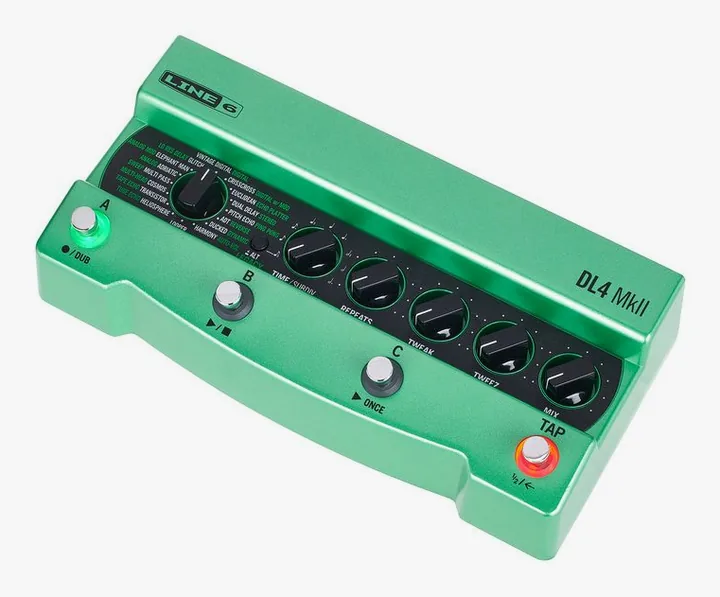 Line6 DL4 MKII Delay, manopole viste dall'alto