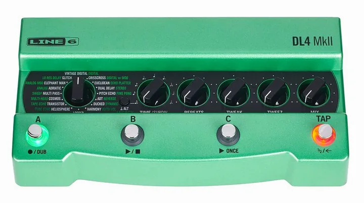 Line6 DL4 MKII Delay, ingressi e uscite laterali