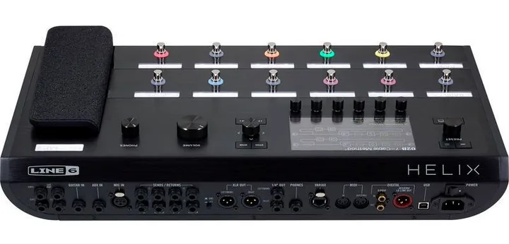 Line6 Helix Guitar Processor, vista laterale del cabinet