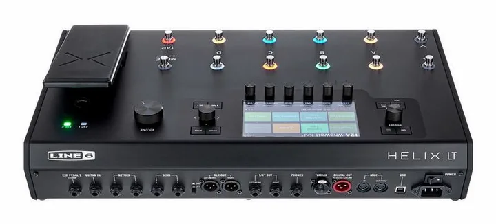 Line6 Helix LT Guitar Process. Bdl 2, vista dall'alto della testata