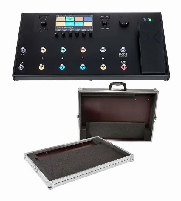 Line6 Helix LT Guitar Process. Bdl 2 inquadrato di fronte su sfondo neutro