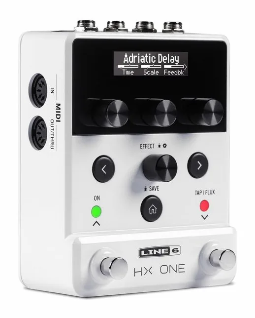 Line6 HX One LTD White, manopole viste dall'alto