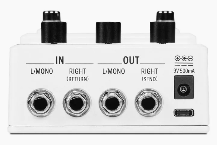 Line6 HX One LTD White, grafica del pannello superiore