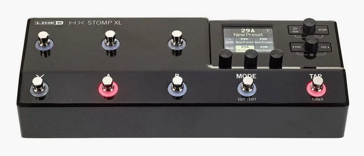 Line6 HX Stomp XL, ingressi e uscite laterali