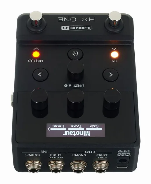 Line6 HX One, manopole viste dall'alto