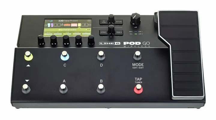 Line6 Pod GO Wireless, ingressi e uscite laterali