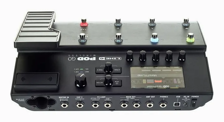 Line6 Pod GO Wireless, led e interruttore a pedale