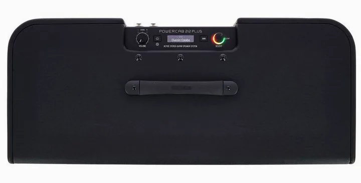 Line6 Powercab 212 Plus, logo e finiture del pannello frontale