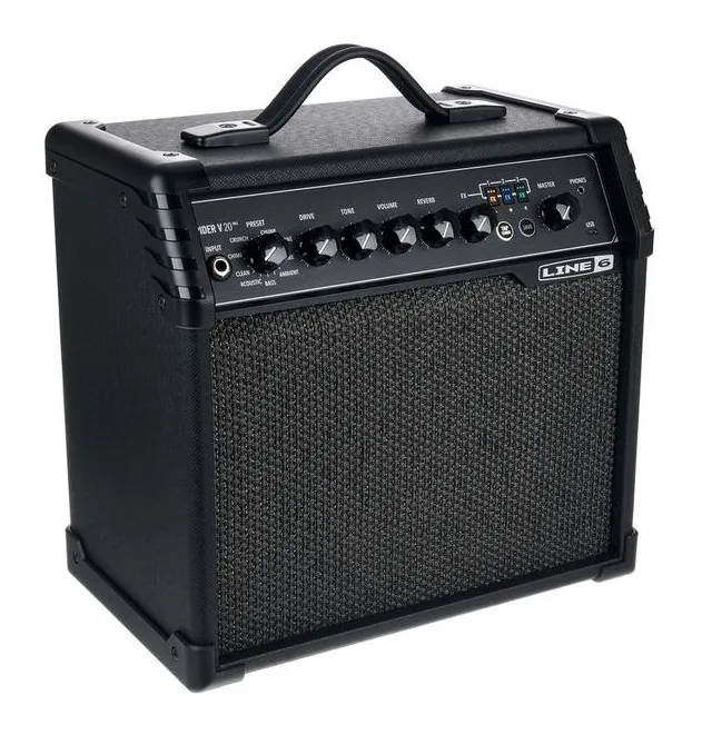 Line6 Spider V 20 MkII, angolo del cabinet