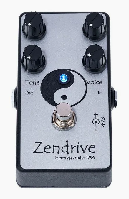 Lovepedal Hermida Zendrive, manopole viste dall'alto
