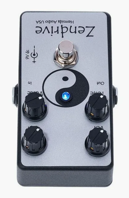 Lovepedal Hermida Zendrive, manopole viste dall'alto