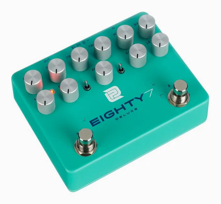 LPD Pedals Eighty7 Deluxe Dual Overdrive, grafica del pannello superiore