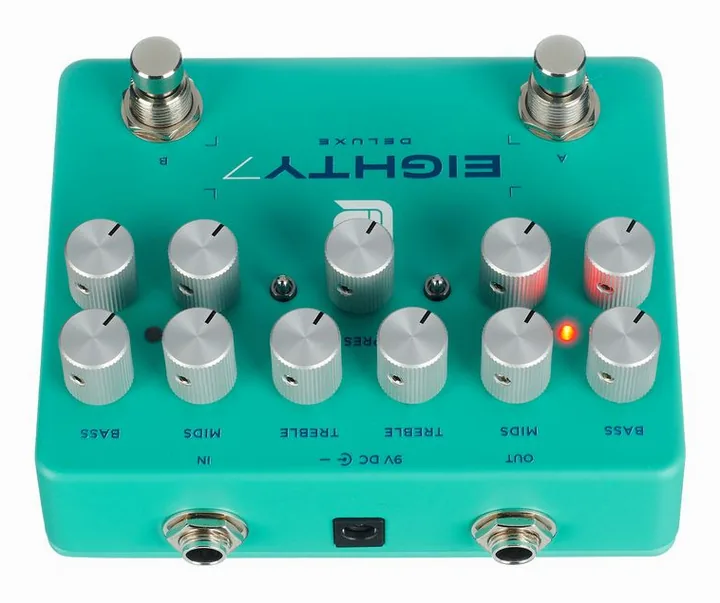 LPD Pedals Eighty7 Deluxe Dual Overdrive, grafica del pannello superiore