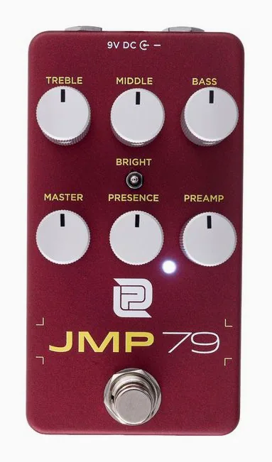 LPD Pedals JMP79 Preamp Overdrive, led e interruttore a pedale