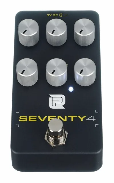 LPD Pedals Seventy4 Overdrive, ingressi e uscite laterali