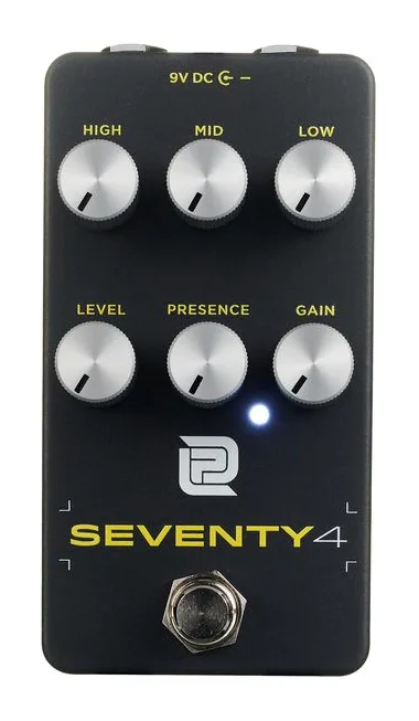 LPD Pedals Seventy4 Overdrive, grafica del pannello superiore