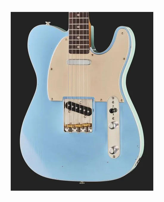 LSL T Bone Destoto/Sonic Blue Aged, selettore pickup e jack di uscita