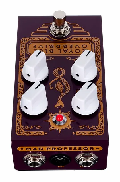 Mad Professor Royal Blue Overdrive HW, led e interruttore a pedale