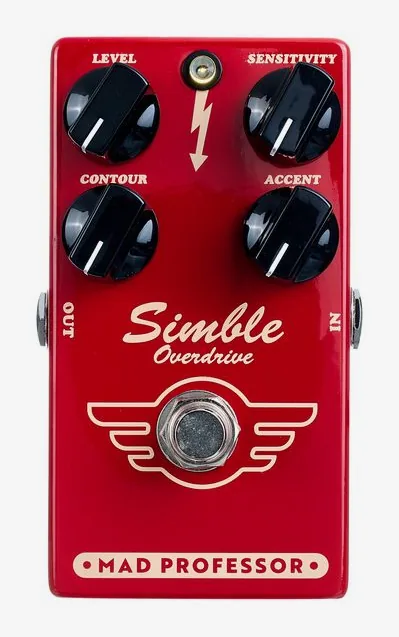 Mad Professor Simble Overdrive Mk2, manopole viste dall'alto