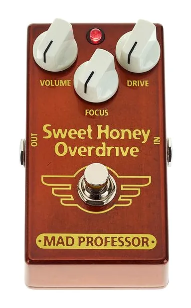 Mad Professor Sweet Honey Overdrive Factory, led e interruttore a pedale