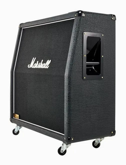 Marshall 1960AV 412 Cabinet, vista dall'alto della testata