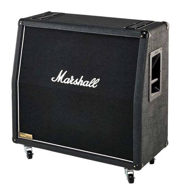 Marshall 1960AV 412 Cabinet inquadrato di fronte su sfondo neutro