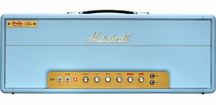 Marshall 1959BJA Billie Joe Armstrong, vista dall'alto della testata