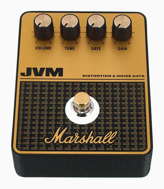 Marshall JVM Distortion, manopole viste dall'alto