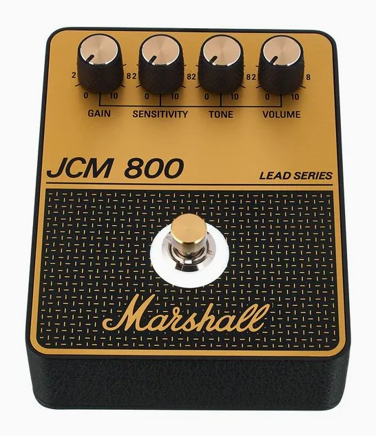 Marshall JCM800 Distortion, manopole viste dall'alto